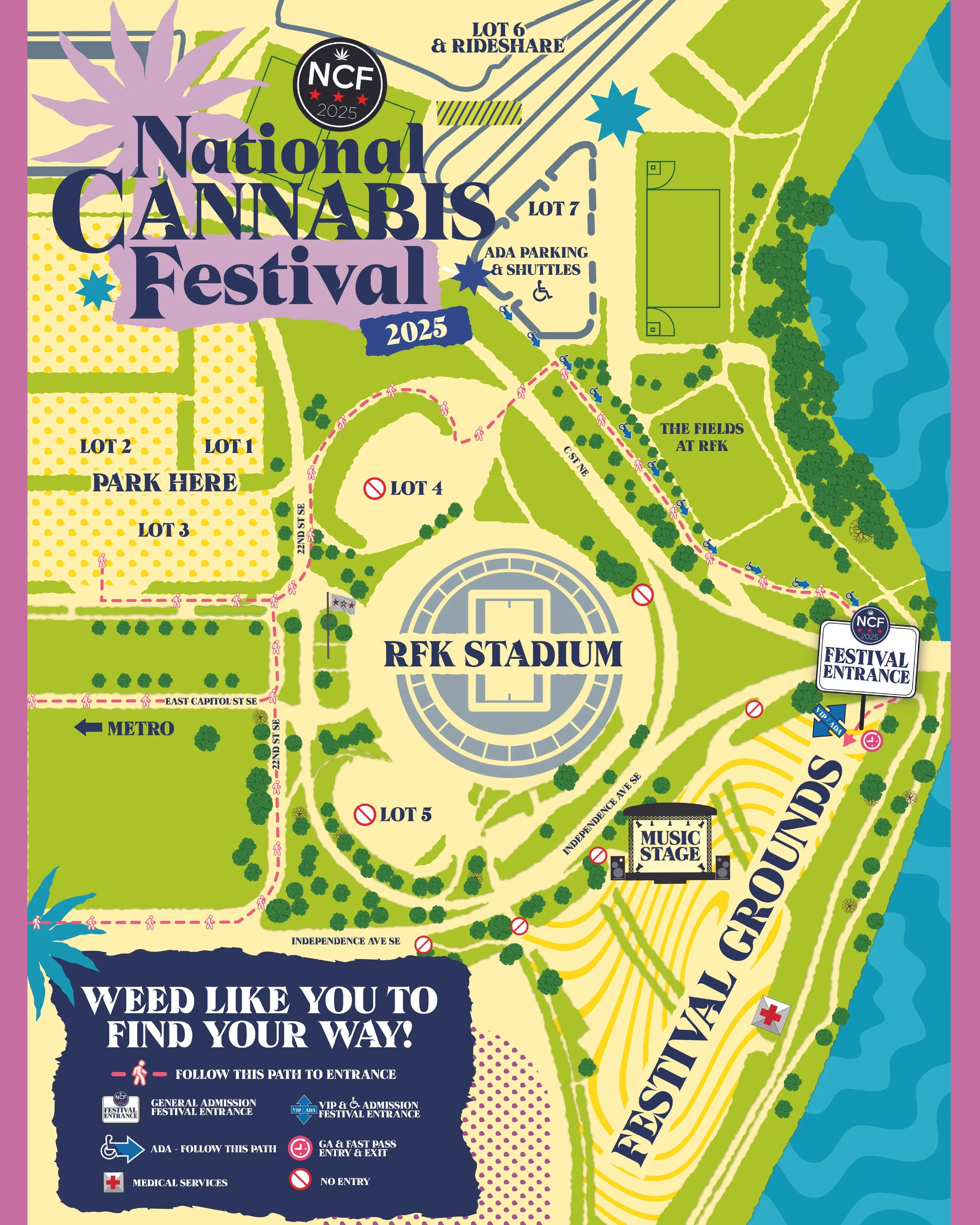 Festival Map — National Cannabis Festival